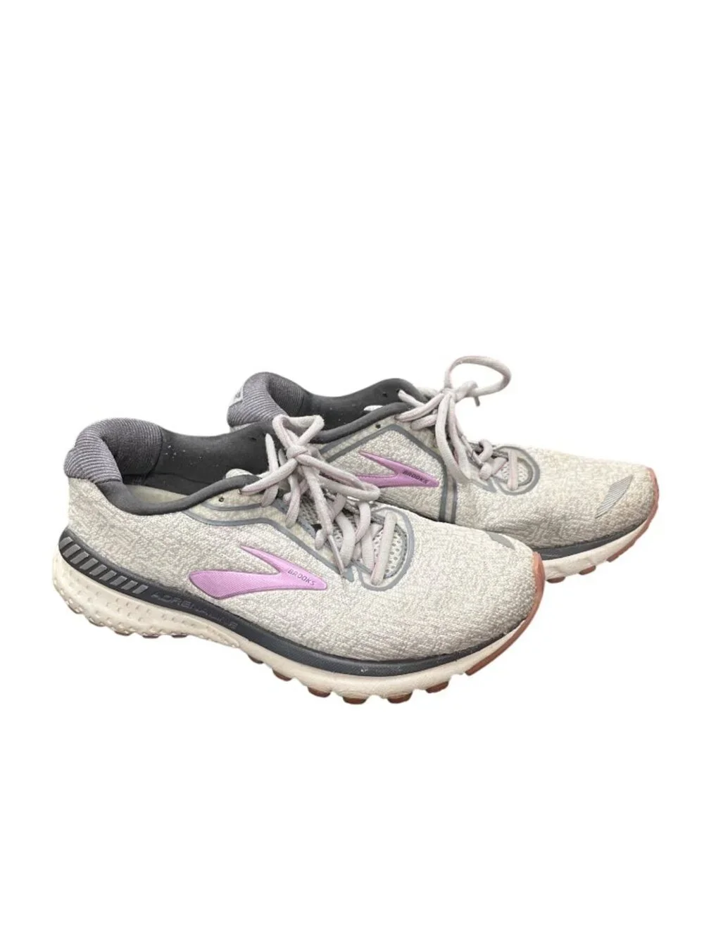 Brooks GTS Adrenaline 20 wms gray pink low walking run sneakers sz 8 SKU 10-604